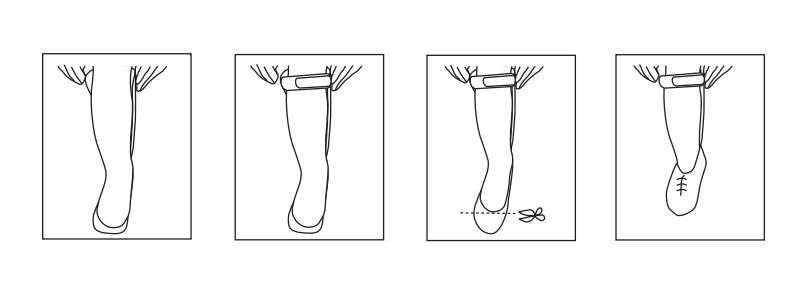Istruzioni per l'ortesi ortopedica caviglia-piede