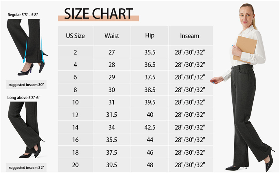 Women's Stretchy Bootcut Dress Pants