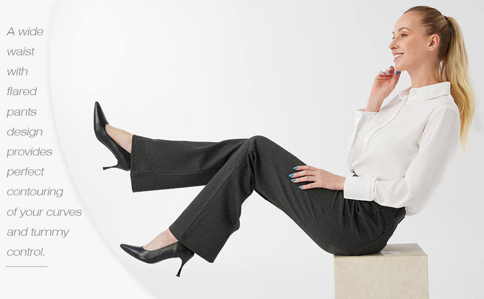 Women's Stretchy Bootcut Dress Pants