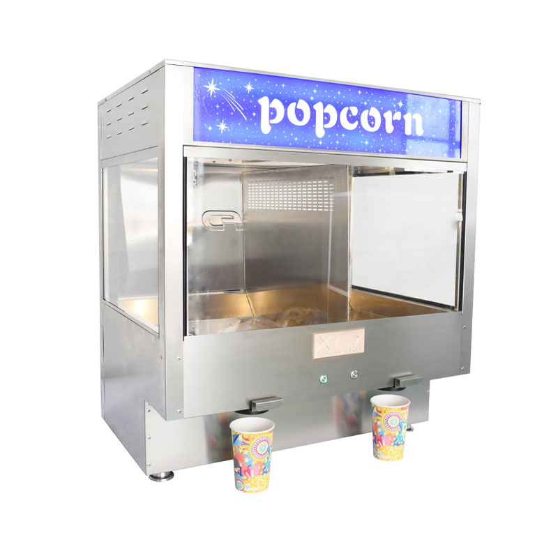 Dispenser per popcorn self-serving da tavolo con 2 coclee a popcorn più caldo