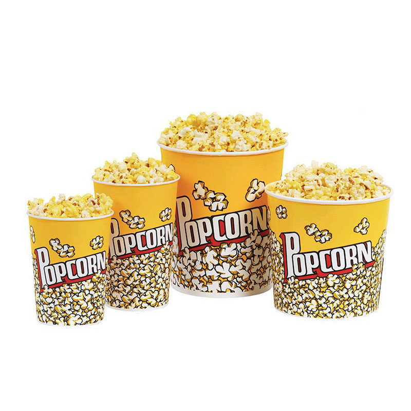 Vasca di carta da imballaggio popcorn della tazza popcorn per spuntino