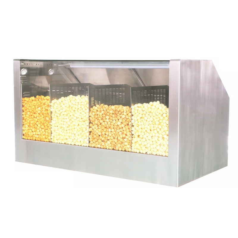 Counter Showcase Popcorn Staging Cabinet Quattro scomparti