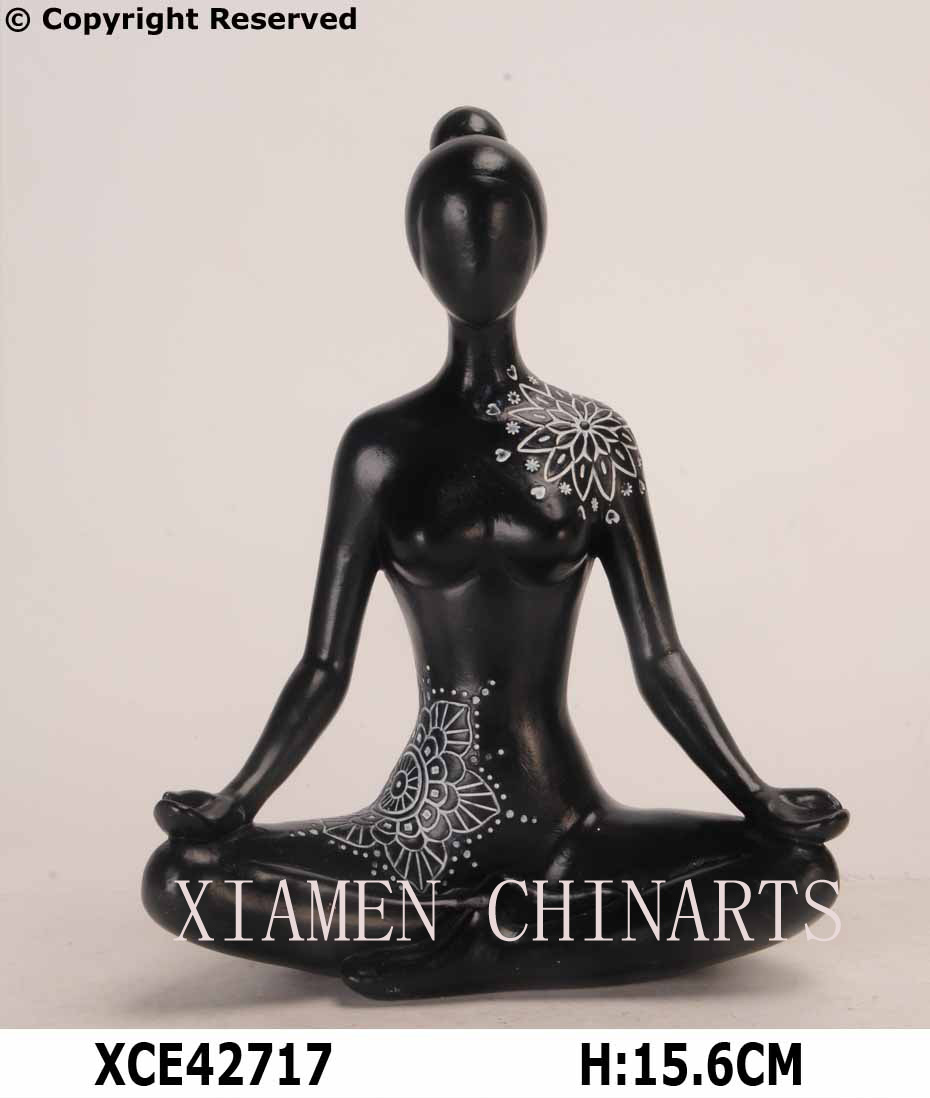Home deco-resina yoga figurina xce42717