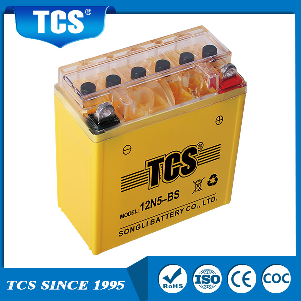 Batteria della batteria del gel del motociclo 12N5-BS TCS batteria AGM