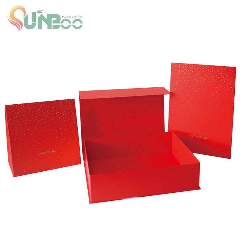 Colore rosso di alta classe Bella confezione regalo e Pieghevole-SP-Box058