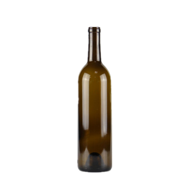 Bottiglie di vino vuoto da 750ml ambra con tappi