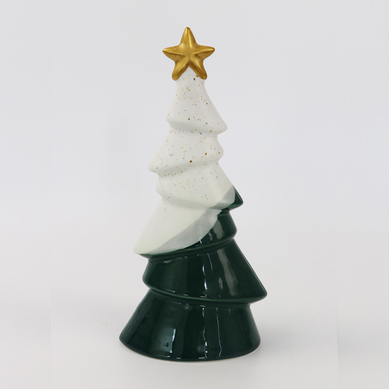 Mini piccolo albero di Natale in ceramica