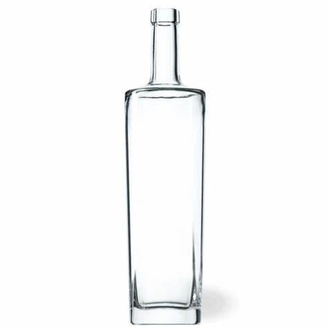 Bottiglie di liquore in vetro di forma quadrata da 750 ml