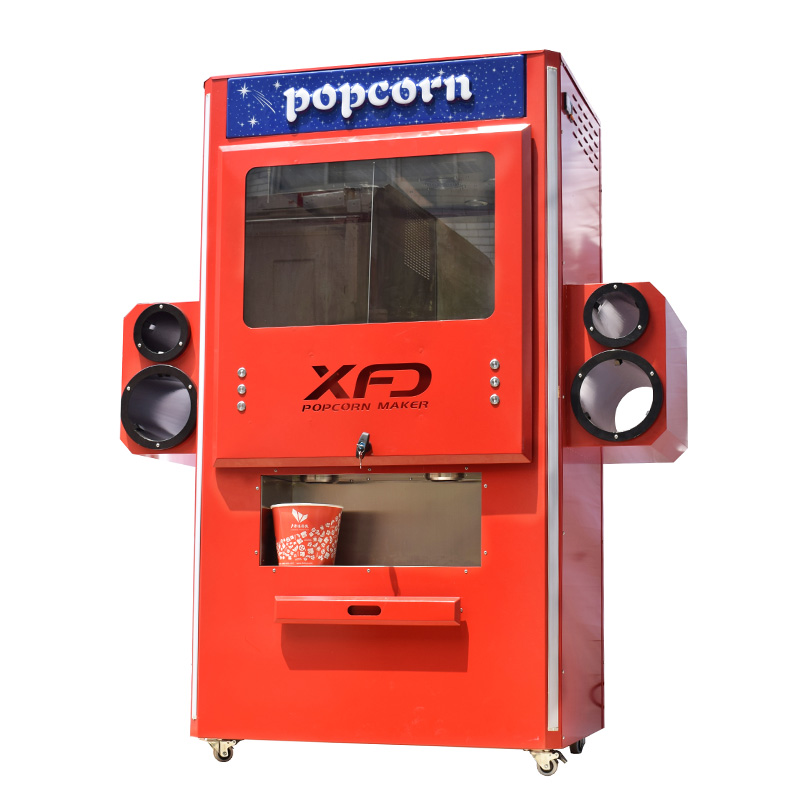 Dispenser del popcorn del touch screen del touch screen deluxe Red self-service con coclea