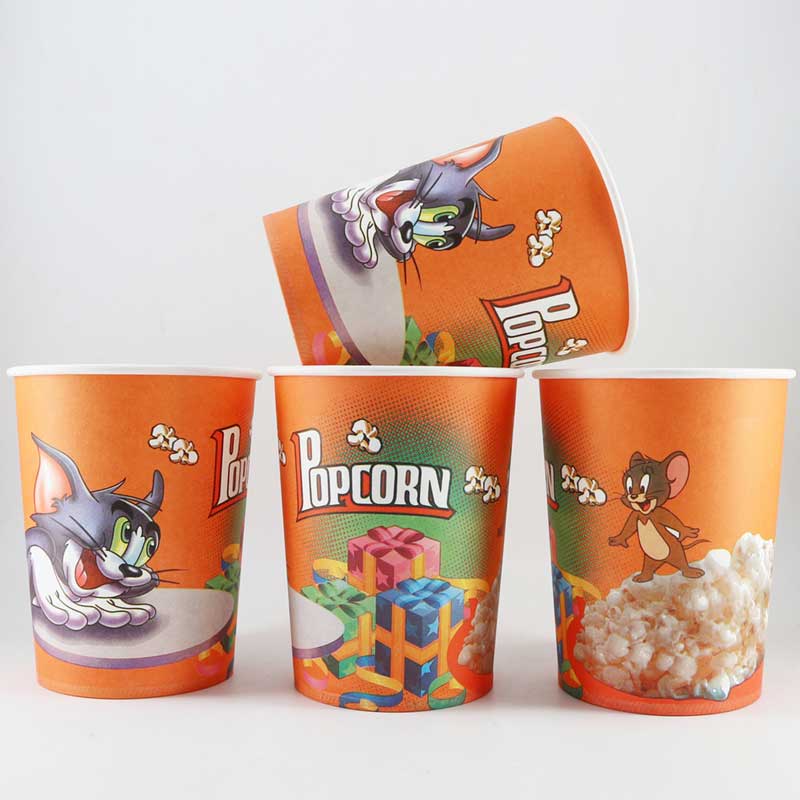 Popcorn Tup Popcorn Benna di carta per imballaggio per snack