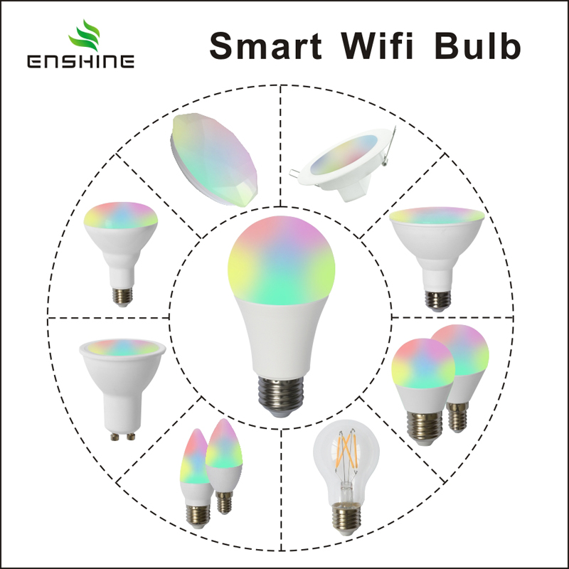 Lampadina a LED Bluetooth Smart WiFi RGB + CW