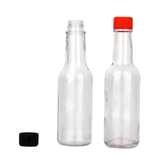 Bottiglie di vetro da 150ml con cappuccio in plastica