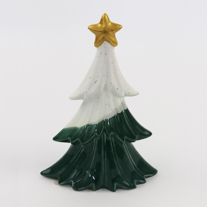 Albero di Natale in ceramica verde