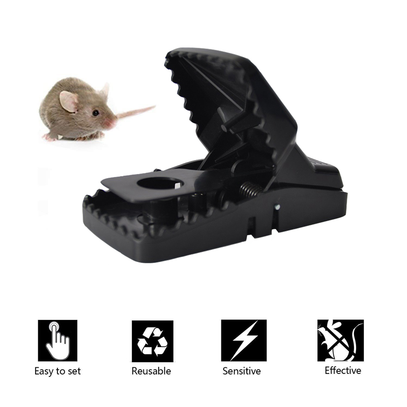 Plastica riutilizzabile Plastic Pest Roditore Controllo Quick Set Snap Mouse Mouse Rat Killer Trap