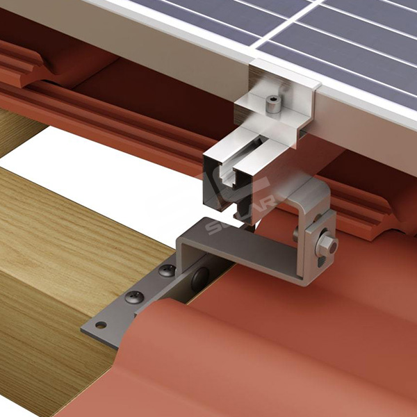 Gancio a tetto solare in acciaio inox regolabile