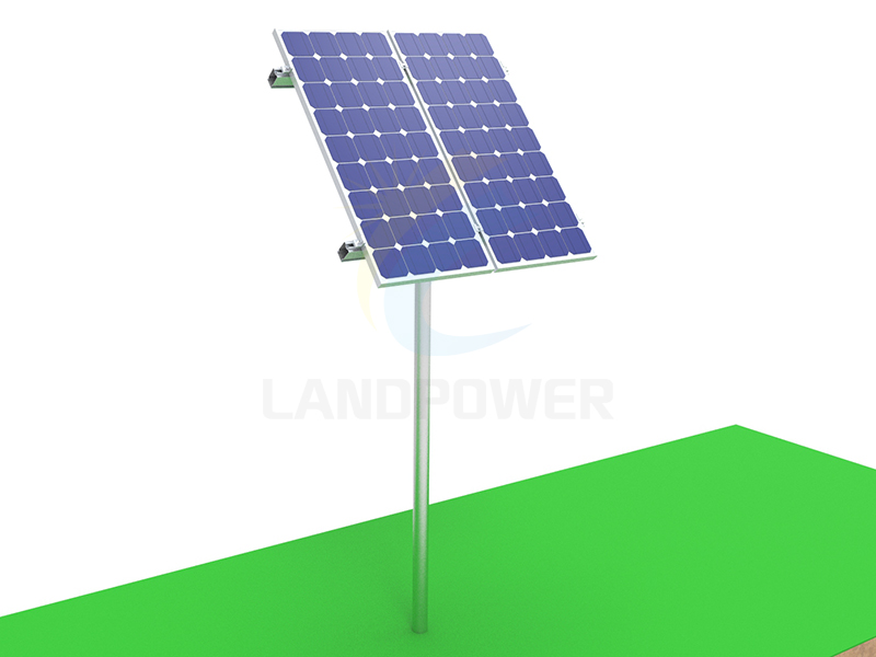 Top of Pole Solar Panel Back