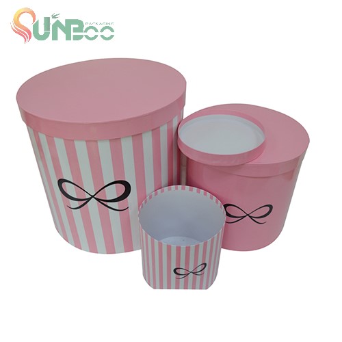 Colori rotondi e rosa della scatola per regalo -SP-Box089