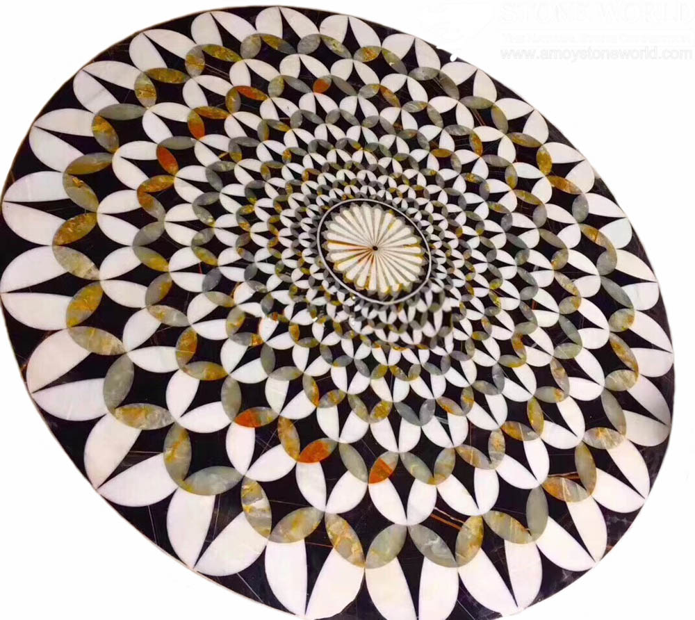 Modello in intagliatore di medaglione del medaglione del medaglione del medaglione di marmo lucidato per la decorazione