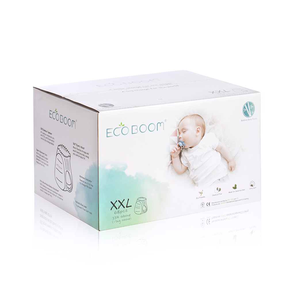 Eco Boom Bamboo Bambino Biodegradabile Pantaloni da allenamento Biodegradabili Pannolini biologici XXL