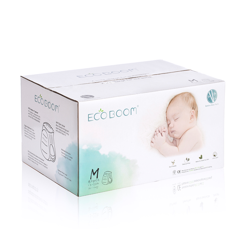 Eco Boom Bamboo Baby Best Pantaloni per pannolini per la taglia del bambino M