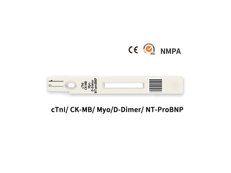 5 in 1 (CTNI / CK-MB / MYO / NT-PROBNP / D-dimer) Test quantitativo