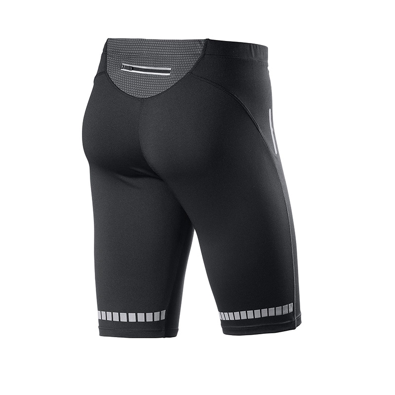 Pantaloni sportivi Capri da uomo con tasca riflettente e stampa per sicurezza