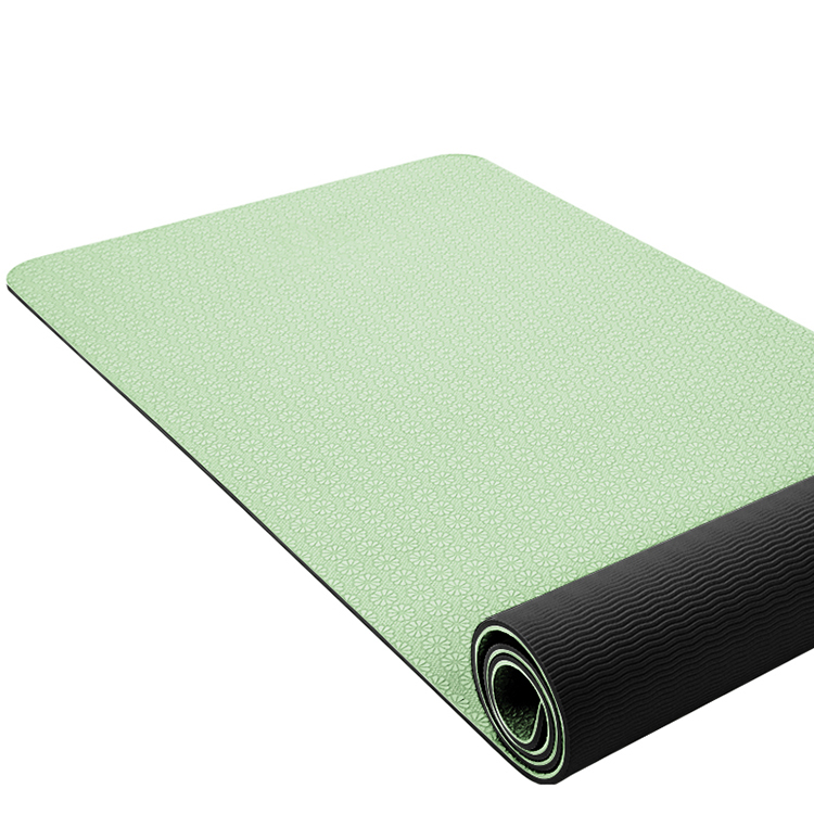 Stampa Design personalizzato TPE Materiale Doppio colore Yoga Mat Roll