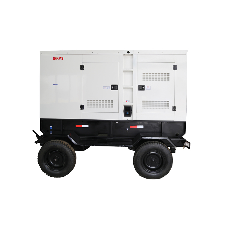 Set di generatore diesel montato tra rimorchio da 150KW