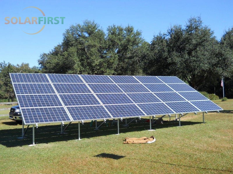 Sistema di montaggio solare a terra in lega di alluminio di vendita calda