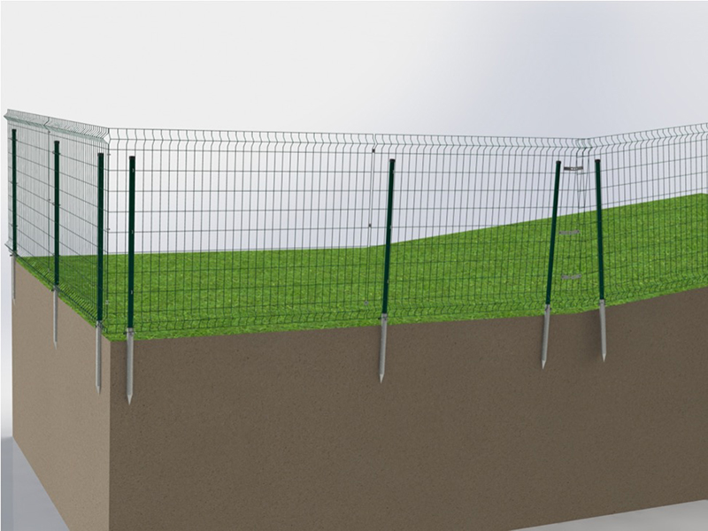 Sistema di montaggio per recinzioni solari (recinzioni in acciaio)