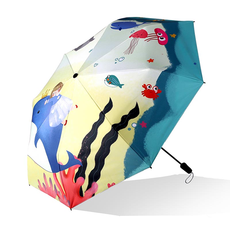 Donne personalizzate Forte 3 ombrello pieghevole