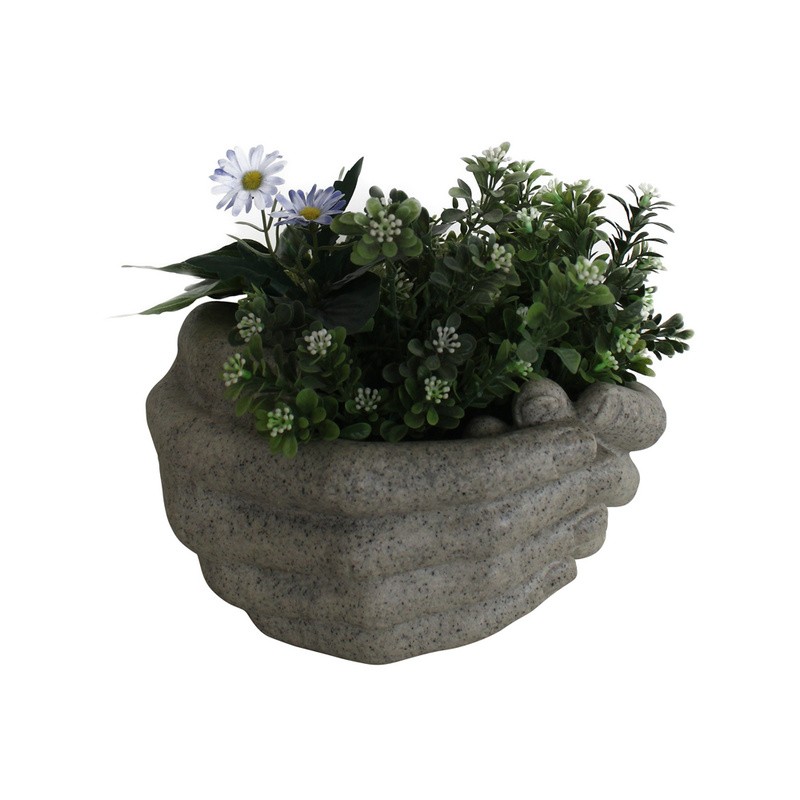 OEM & ODM Garden decorazioni arenaria di arenaria fatte a mano Flowerpot
