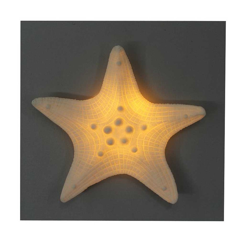 Sea Star Design decorativo in legno MDF per mestiere con luci a LED per decorazione