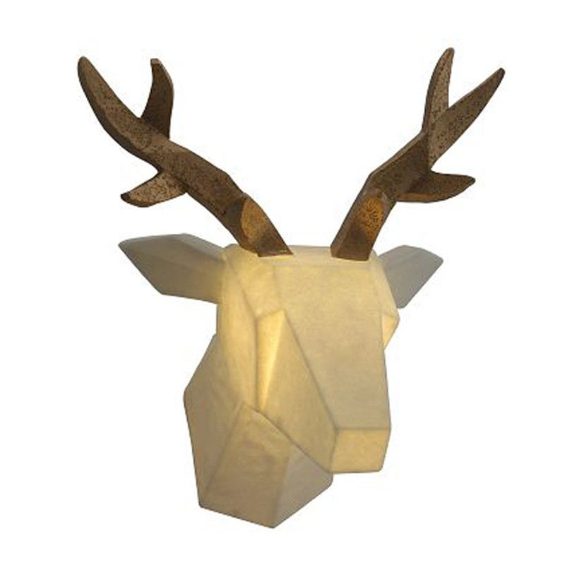 Geometry Deer Head Sarestone Dentro da parete