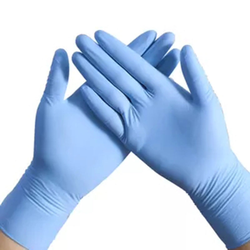 Produttori all'ingrosso da 100 pezzi/scatola guanti blu usa e getta senza polvere medica