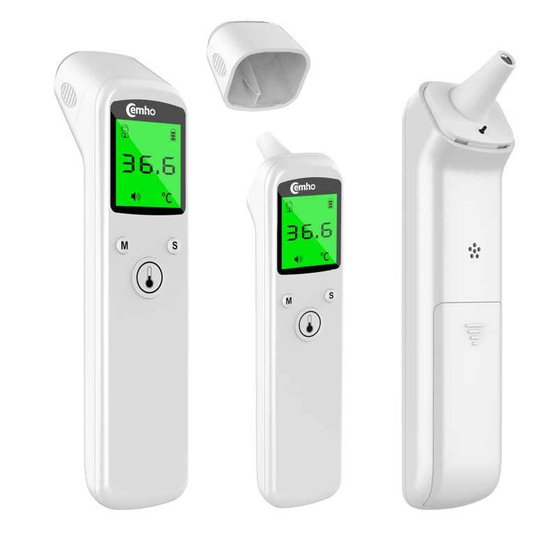 Termometro medico a infrarossi per uso domestico e fronte-orecchio senza contatto a doppia modalità