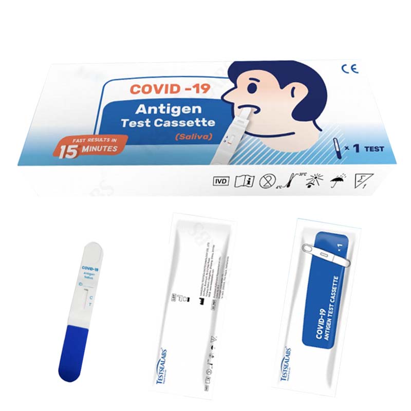 Kit di cassette per test dell'antigene salivare COVID-19 stile Lollipop facile da usare