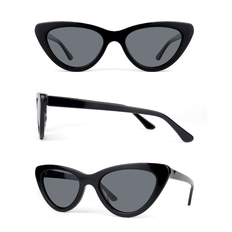 Occhiali da sole con logo personalizzato Occhiali da sole Cat Eye Buon prezzo Cat. 3 Occhiali da sole promozionali moda femminile e maschile in acetato UV400 unisex