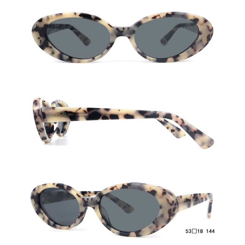 2022 nuovi occhiali da sole ovali retrò tonalità moda donna occhiali da sole da donna in acetato di alta moda lenti polarizzate nere occhiali da sole