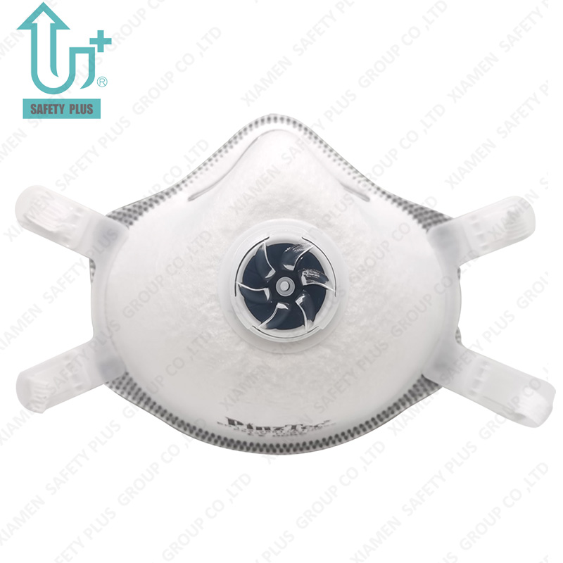 Protezione per adulti con filtro monouso tipo FFP3 Nr D con respiratore antipolvere regolabile