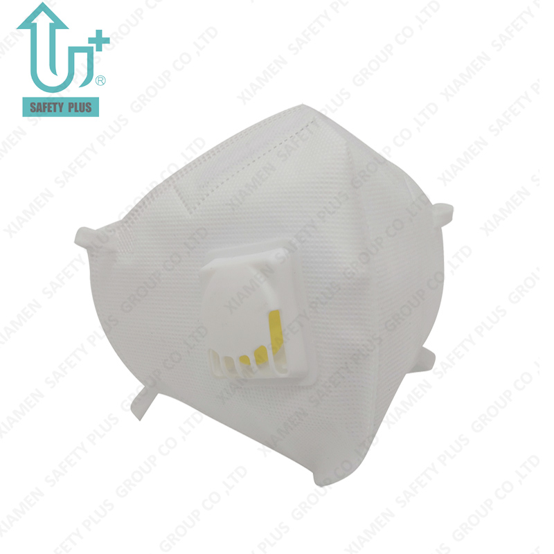 Respiratore con maschera antipolvere OEM a prova di polvere traspirante con filtro KN95 protettivo e con valvola quadrata