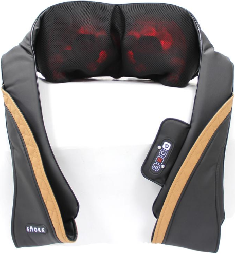 Massaggiatore Shiatsu 3D per collo e spalle EMK-168BC