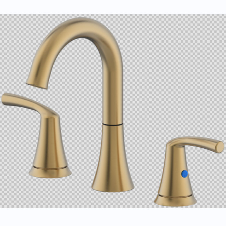 Fornitore di rubinetti per lavabo da 8 pollici in oro spazzolato