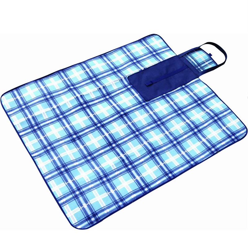 Coperta in pile per coperta da picnic boho con stampa personalizzata trapuntata impermeabile di vendita calda