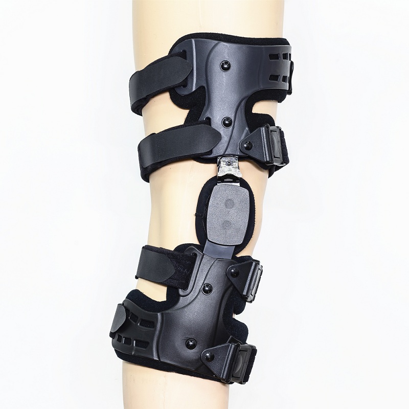 Bretelle per il ginocchio post-op del telescopio con supporto per fratture per cerniere per immobilizzazione ortopedica