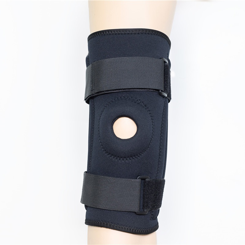 Supporto per ginocchio a cerniera in alluminio Tipo aperto per ginocchio congiunto distorsione e tibifibula frattura