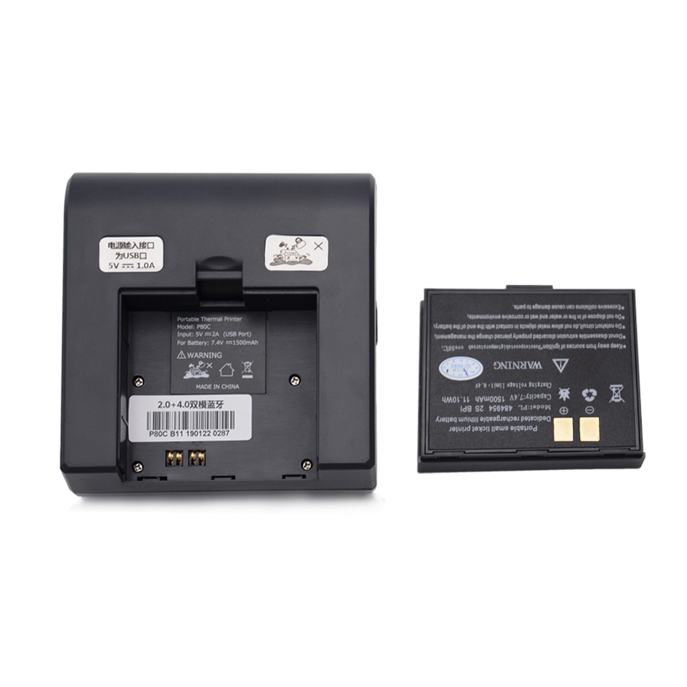 Stampante Bluetooth portatile termica per ricevute da 3 pollici per ricevute da 80 mm