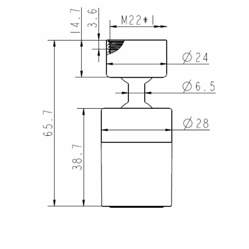 Sostituzione brevettata dell'aeratore del rubinetto della cucina con spruzzo girevole