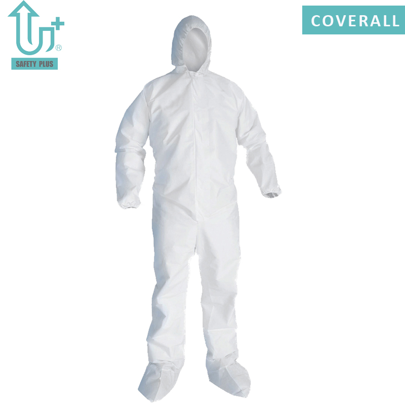Tipo 5/6 Indumenti protettivi monouso non tessuti microporosi da 60 ~ 80 g per indumenti di protezione chimica generale per indumenti di sicurezza industriali