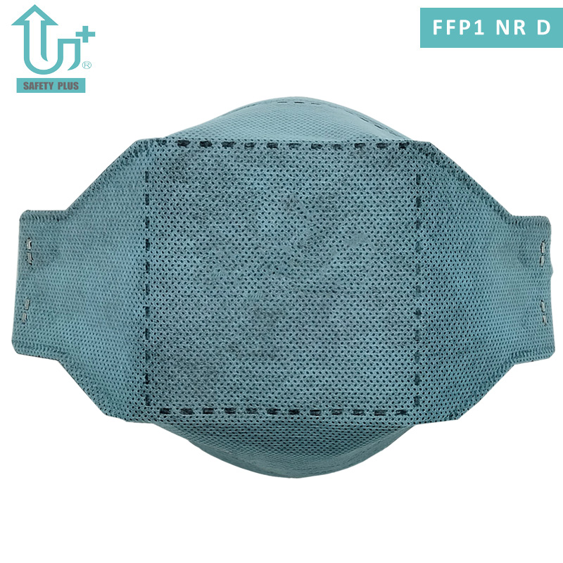 Respiratore con maschera antipolvere OEM antiparticolato pieghevole in cotone statico FFP1 Nrd con filtro colorato e confortevole